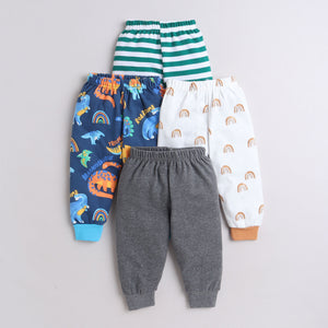 Multi Print Pyjama Pack of 4, Pure Cotton,